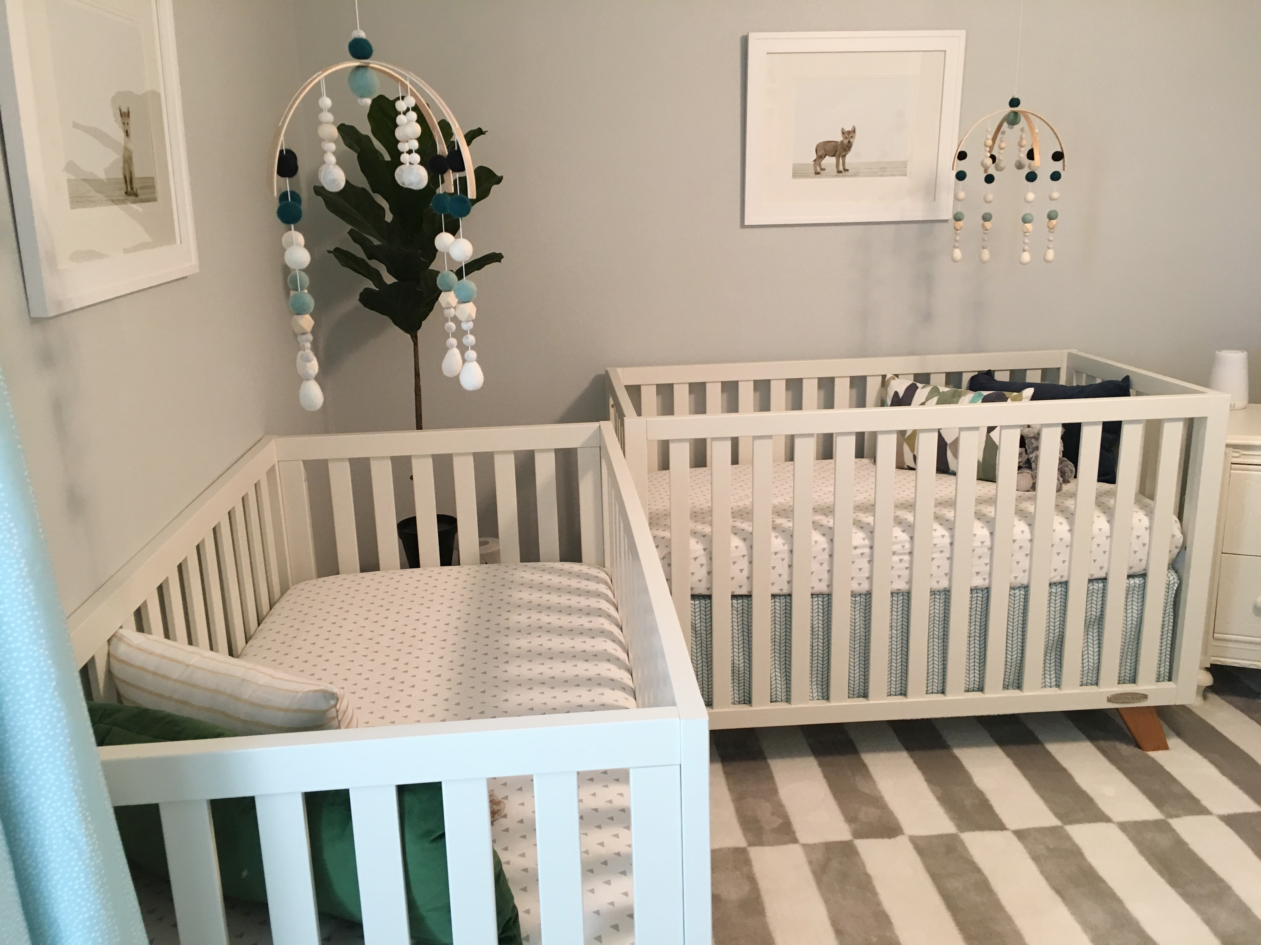 twin nursery decor